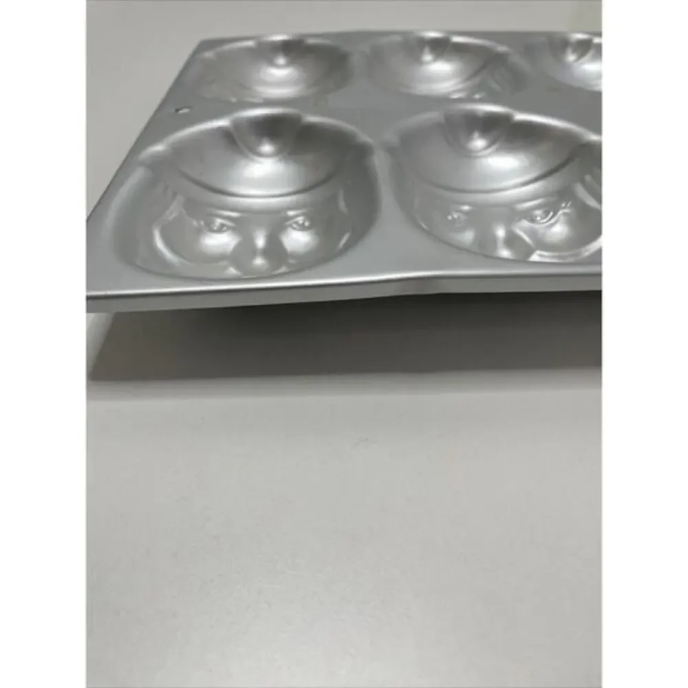 Vtg 80s‎ Wilton 1983 Santa Claus Face Head Mini Cake Mold Pan Christmas St Nick